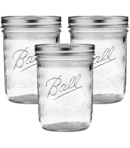 Amazon.com: Ball Jar Quilted Crystal Jelly (Case of 12), 8 oz